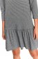 Grey dress loose fit short cut long sleeve light material with large collar 5 - StarShinerS.com
