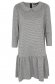 Grey dress loose fit short cut long sleeve light material with large collar 6 - StarShinerS.com