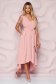 Dress StarShinerS lightpink asymmetrical occasional cloche from satin sleeveless with lace details 3 - StarShinerS.com