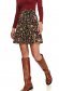 Black skirt cloche high waisted bow accessory thin fabric with floral print 1 - StarShinerS.com
