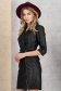 Rochie din piele ecologica neagra scurta tip creion cu decolteu petrecut - StarShinerS 2 - StarShinerS.ro