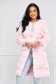Lightpink fur from ecological fur with straight cut lateral pockets 1 - StarShinerS.com