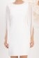 Rochie din stofa elastica ivoire scurta cu un croi drept si maneci din voal - StarShinerS 5 - StarShinerS.ro