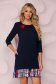 Dress StarShinerS darkblue short cut with pockets with ruffles at the buttom of the dress elegant 6 - StarShinerS.com