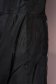 Black jacket slicker fabric arched cut detachable hood with faux fur details 5 - StarShinerS.com