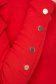 Bluza dama din bumbac rosie mulata din material reiat pe gat cu umeri bufanti - SunShine 5 - StarShinerS.ro