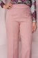 Pantaloni din stofa usor elastica roz-prafuit cu un croi evazat si talie inalta - StarShinerS 5 - StarShinerS.ro