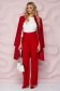 - StarShinerS red trousers high waisted flaring cut cloth 2 - StarShinerS.com