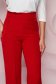 Pantaloni din stofa usor elastica rosii cu un croi evazat si talie inalta - StarShinerS 4 - StarShinerS.ro