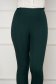 Pantaloni din stofa usor elastica verde-inchis conici cu talie inalta 3 - StarShinerS.ro