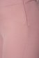 Pantaloni din stofa usor elastica roz-prafuit conici cu talie inalta 5 - StarShinerS.ro