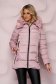 Pink jacket straight from slicker with detachable faux fur insertions 1 - StarShinerS.com