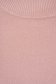 Bluza dama din tricot fin roz prafuit cu un croi mulat si guler inalt - SunShine 3 - StarShinerS.ro