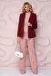 Bluza dama din tricot fin roz prafuit cu un croi mulat si guler inalt - SunShine 4 - StarShinerS.ro