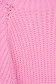 Pulover din material gros tricotat roz cu croi larg pe gat - SunShine 4 - StarShinerS.ro
