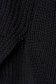 Pulover din material gros tricotat negru cu croi larg pe gat - SunShine 4 - StarShinerS.ro