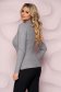 Grey sweater knitted tented with button accessories 2 - StarShinerS.com