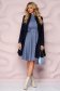 StarShinerS cloche lightblue dress knitted fabric office 4 - StarShinerS.com
