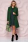 StarShinerS green dress loose fit knitted asymmetrical 4 - StarShinerS.com