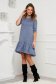 StarShinerS lightblue dress loose fit knitted asymmetrical 2 - StarShinerS.com