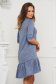 StarShinerS lightblue dress loose fit knitted asymmetrical 4 - StarShinerS.com