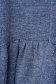 Rochie StarShinerS albastra-deschis tricotata cu croi larg asimetrica cu fir stralucitor 5 - StarShinerS.ro