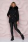 Black jacket cotton detachable hood straight 3 - StarShinerS.com
