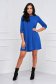 Blue dress short cut loose fit crepe - StarShinerS 3 - StarShinerS.com