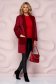 Red women`s blouse cotton with tented cut with button accessories 3 - StarShinerS.com