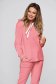 Lightpink sport 2 pieces loose fit with pockets with undetachable hood 1 - StarShinerS.com