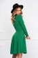 - StarShinerS green dress cloche with turtle neck crepe short cut 2 - StarShinerS.com