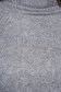 Grey sweater knitted with turtle neck with straight cut 4 - StarShinerS.com