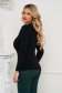 Black women`s blouse knitted tented with turtle neck 2 - StarShinerS.com