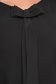 Rochie din stofa elastica neagra cu un croi drept si maneci bufante din voal - StarShinerS 4 - StarShinerS.ro