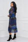 StarShinerS dress from veil fabric cloche with elastic waist abstract midi 2 - StarShinerS.com