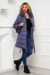 Blue jacket from slicker fur collar detachable cord tented 4 - StarShinerS.com