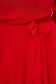 Rochie din voal rosie in clos cu elastic in talie si decolteu cazut - StarShinerS 5 - StarShinerS.ro