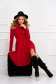 - StarShinerS red dress cloche with turtle neck crepe short cut 1 - StarShinerS.com