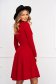 - StarShinerS red dress cloche with turtle neck crepe short cut 4 - StarShinerS.com