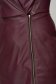 Burgundy short cut pencil dress from ecological leather wrap over front - StarShinerS 6 - StarShinerS.com