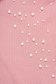 Bluza dama SunShine roz prafuit mulata pe gat din bumbac elastic cu aplicatii cu perle 4 - StarShinerS.ro