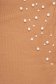 Bluza dama SunShine maro mulata pe gat din bumbac elastic cu aplicatii cu perle 4 - StarShinerS.ro
