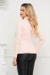 Bluza dama din bumbac elastic roz deschis mulata pe gat - SunShine 2 - StarShinerS.ro