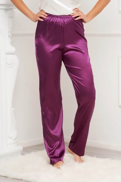 - StarShinerS purple pajamas from satin straight medium waist