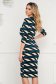 - StarShinerS dress pencil knitted midi with v-neckline 2 - StarShinerS.com