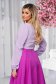 Bluza dama din voal lila cu umeri cu volum si decupaje in material - StarShinerS 2 - StarShinerS.ro
