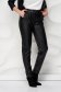 Pantaloni din piele ecologica negri conici cu talie normala accesorizati cu nasturi - SunShine 6 - StarShinerS.ro