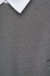 Rochie din tricot subtire gri-inchis scurta cu guler tip camasa - SunShine 4 - StarShinerS.ro