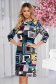 Rochie din material elastic cu un croi drept si imprimeuri grafice - Lady Pandora 1 - StarShinerS.ro