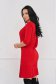 Red dress straight pleated crepe 2 - StarShinerS.com